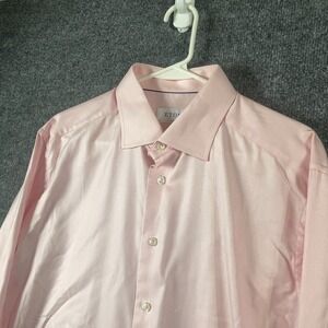 Eton Shirt Mens 17 43 Pink Dress Button Up Contemporary French Cuffs‎ Formal